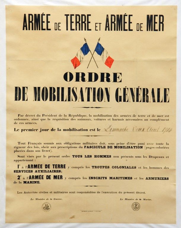 You are currently viewing La mobilisation à Bressuire, août-septembre 1914