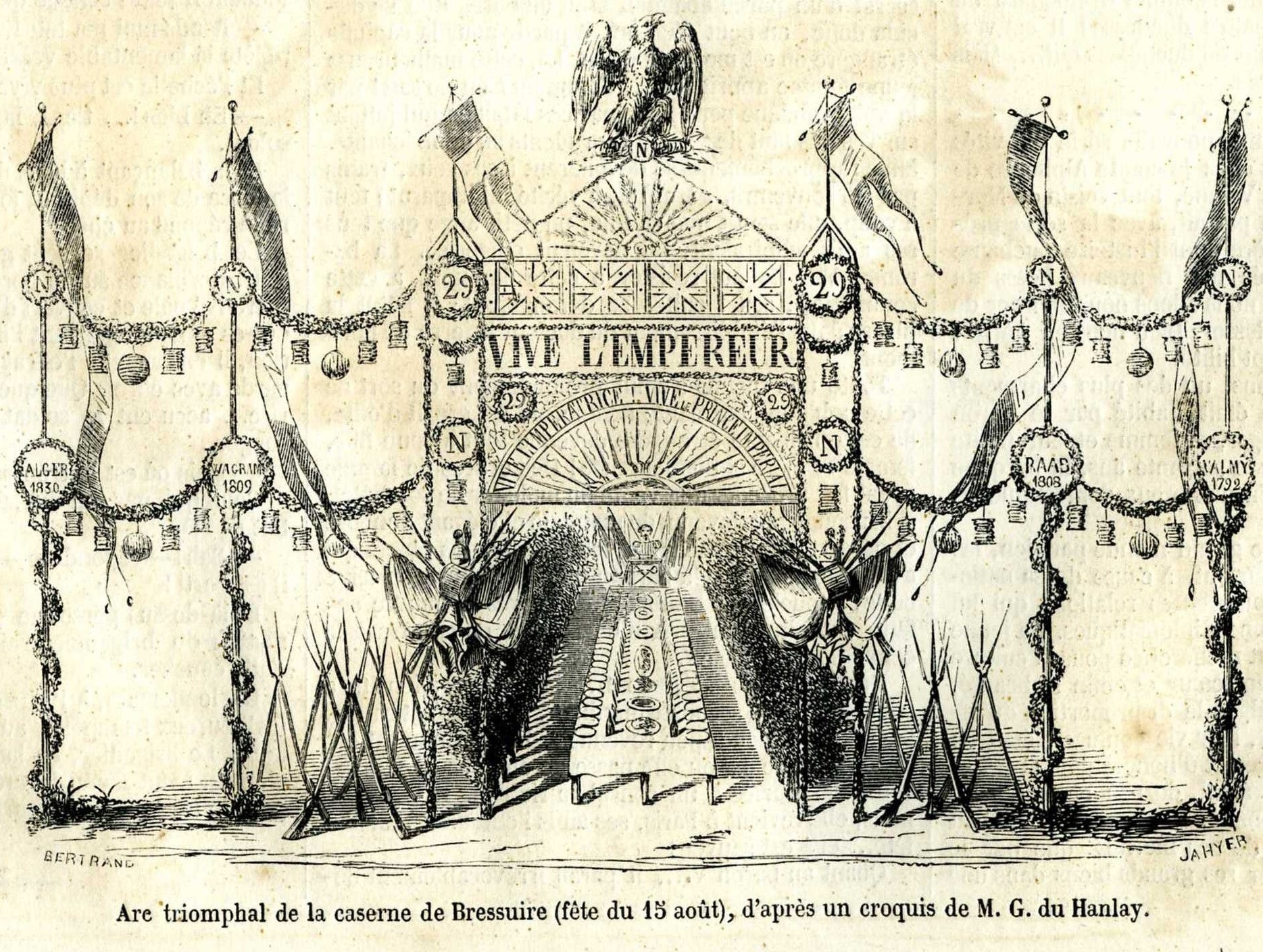 You are currently viewing La Saint Napoléon. Fête du 15 août 1857 à Bressuire.