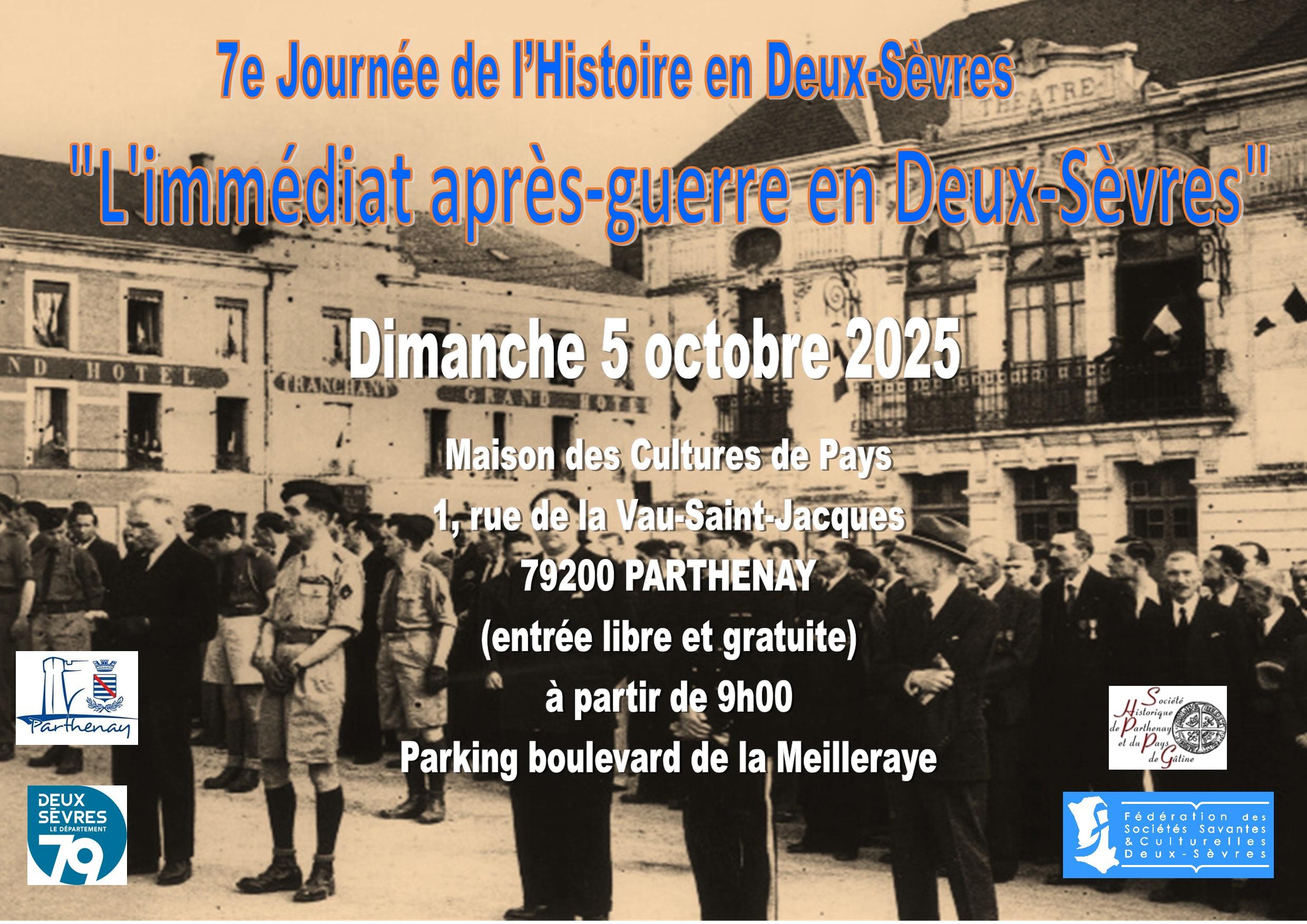 You are currently viewing 7e Journée de l’Histoire en Deux-Sèvres