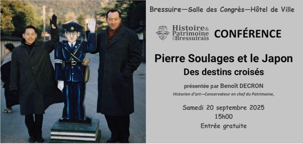 Carton d'invitation à la conférence donnée par M. Benoît Decron